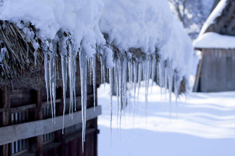 室外,白天,雪,亚洲,冬天,冰柱,彩图