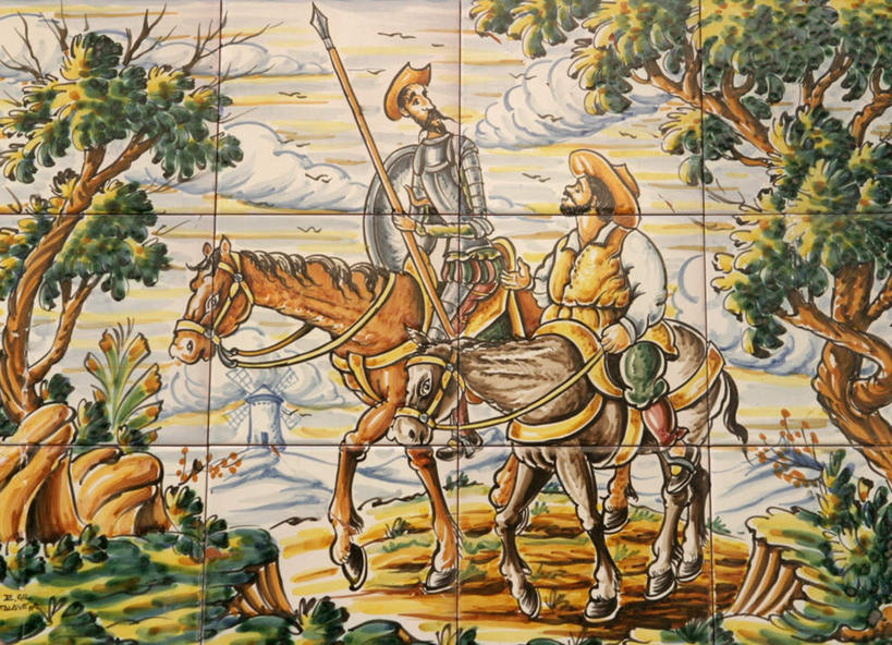 西方人,胡须,无人,两个人,伙伴,朋友,横图,室内,白天,正面,绘画,友谊,安全,灌溉,草地,草坪,石头,植物,马,野生动物,风车,帽子,油画,欧洲,欧洲人,骑马,握,环保,艺术,盔甲,石子,云,云朵,防护,古典,云彩,文化,相视,草,树,树木,骑,蓝色,绿色,白云,蓝天,天空,自然,动物,绳子,遮阳帽,工艺品,天,品味,面对面,武器,战争,握着,运输,盾牌,牲畜,盾,生长,能源,晴朗,成长,对视,保护,绳索,坚硬,美术,回收,资源,浇灌,高雅,荷兰风车,两匹,矛盾,兵器,保险,相对,防御,利用,低碳,循环,相看,磨坊,铠甲,美学,防具,防卫,持续,坚固,平安,友情,男人,男性,中年男性,白种人,胡子,络腮胡,石块,岩石,晴空,彩图,全身,甲胄