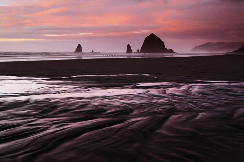 无人,横图,室外,白天,海洋,日落,美国,地形,地标建筑,摄影,俄勒冈州,潮汐,地质学,海滩,岩石,彩图,旅行