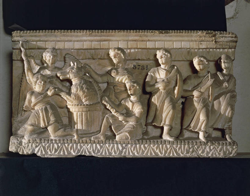 无人,横图,室内,民族服装,雕塑,意大利,神话,标志,长袍,雕像,符号,标识,摄影,性别符号,古代文明,彩图,传统服装,民俗服,浅浮雕,男性符号,家牛,奥德赛