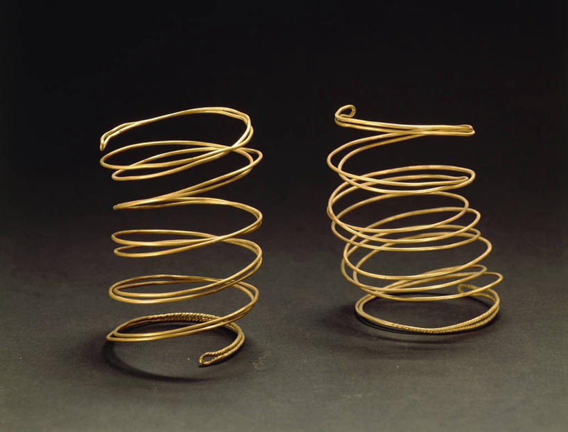 无人,横图,竖图,弹簧,历史,两个,摄影,手镯,华贵,螺线,美术工艺,彩图,影棚拍摄