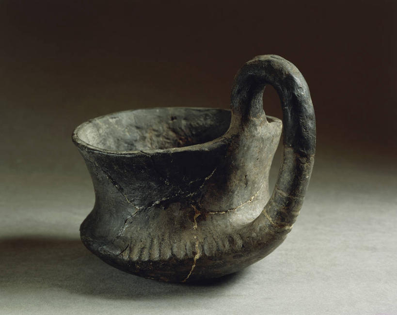 无人,横图,特写,灰色背景,历史,一个,绿色,灰色,把手,碗,摄影,单个,考古学,创造力,简单,青铜,古代文明,想法,美术工艺,彩图,影棚拍摄,铜绿