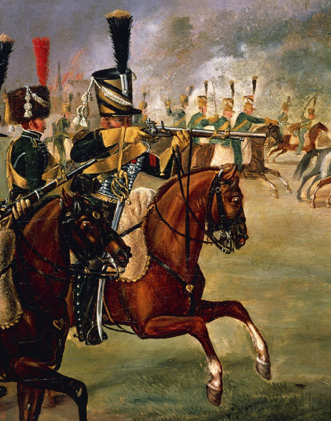 成年人,竖图,插画,室外,白天,数码,科技,马,四只,士兵,骑马,阴影,网络,许多人,高光,几何,计算机图形,合成,图画,历史,画,一群人,武器,战争,摄影,电脑合成图,数码合成图,合成图,瞄准,军服,漫画,来福枪,写实,具体,具象,彩图,拿破仑战争,哥萨克人