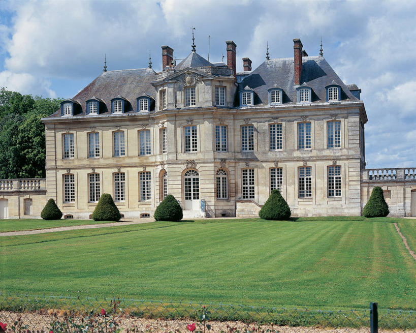 无人,横图,室外,白天,窗户,建筑,法国,欧洲,栅栏,城堡,历史,草,绿色,天空,摄影,地中海文化,上诺曼底,彩图,过去