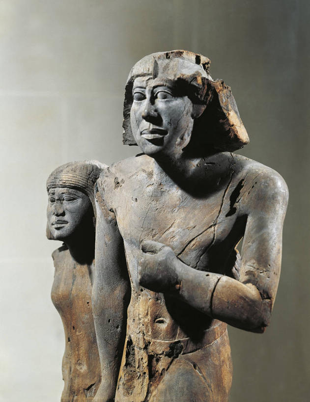 无人,丈夫,妻子,站,竖图,室内,雕塑,灰色背景,木制,标志,符号,破坏,标识,破损,古代,一个,灰色,手放前,摄影,单个,损坏,性别符号,仆人,古埃及文明,古代文明,异性恋,美术工艺,发型,拳头,半身,彩图,男性符号