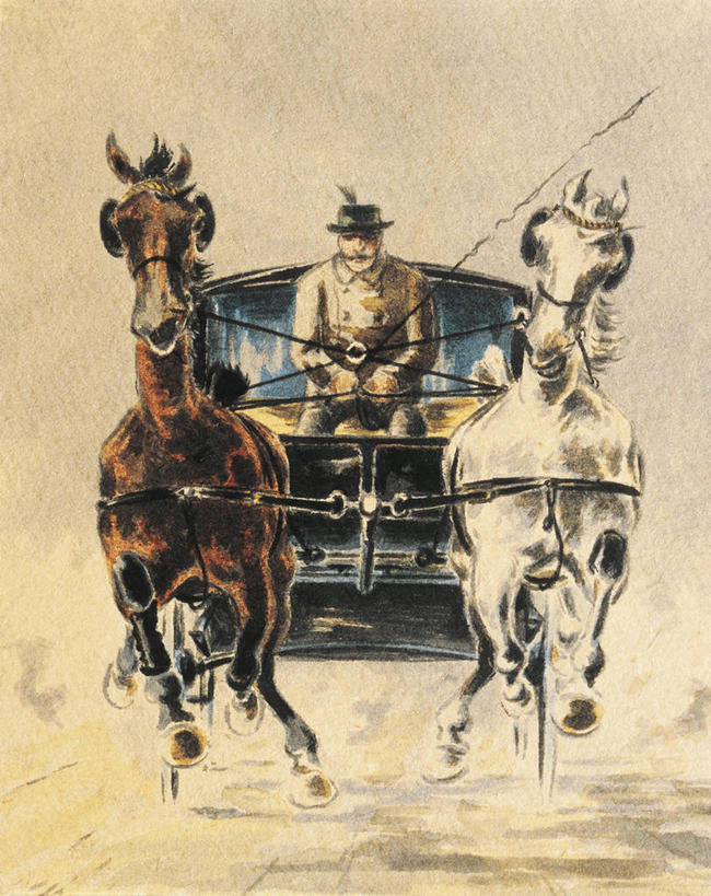 成年人,一个人,跑,竖图,插画,室外,正面,数码,科技,马,帽子,仅一个男性,阴影,网络,高光,几何,计算机图形,合成,图画,拿着,画,动物,两只,运输,迅速,灰尘,电脑合成图,数码合成图,合成图,肖像,鞭子,漫画,写实,具体,具象,茄克,彩图