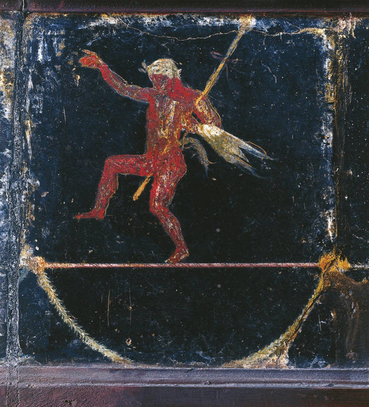 成年人,一个人,竖图,室内,绘画,仅一个男性,表演,艺术,古典,文化,古罗马,扮演,古代,工艺品,品味,平衡,摄影,美术,演出,高雅,希腊神话,意大利文化,美学,庞贝,走钢丝,美术工艺,彩图,杂技演员