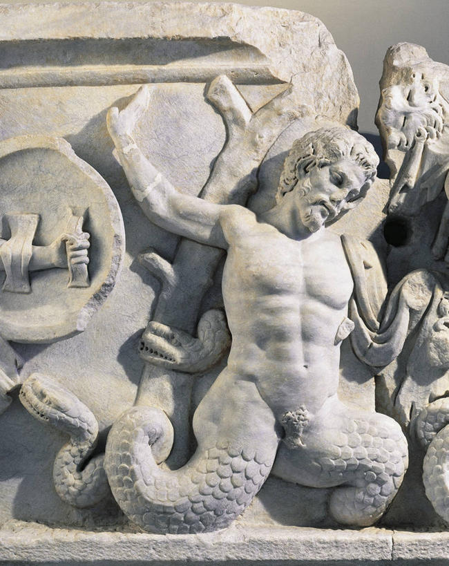 无人,竖图,室内,雕塑,神话,蛇,标志,符号,大理石,标识,古代,摄影,海怪,性别符号,古代文明,美术工艺,彩图,神,男性符号,过去