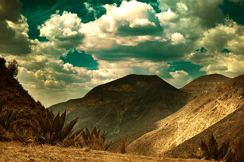 无人,横图,俯视,室外,白天,美景,山脉,植物,日光,墨西哥,地平线,景观,云,辽阔,地面,风景,自然,广阔,景色,摄影,宁静,一望无际,拉丁美洲,自然风光,延伸,圣路易斯波托西,天地相交,无边无际,一马平川,自然地理,彩图,高角度拍摄