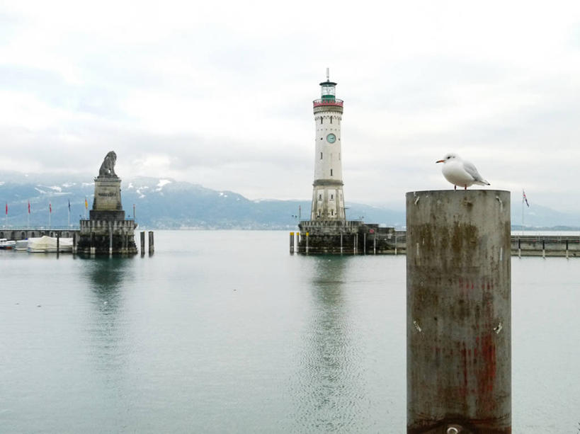 无人,横图,室外,白天,海洋,道路,建筑,海鸥,野生动物,德国,反射,信息,木制,鸟类,云,灯塔,交通,方向,天空,自然,摄影,引导,指导,指引,保护,宁静,航标,博登湖,林道,彩图,海港,导航