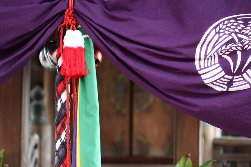 无人,横图,室外,白天,日本,日本文化,紫色,摄影,宗教,创造力,神殿,彩图