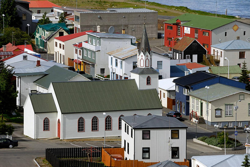 无人,教堂,横图,俯视,室外,白天,城市,建筑,欧洲,冰岛,摄影,宗教,基督教,宗教建筑,北欧,冰岛共和国,灵性,高角度拍摄,旅行