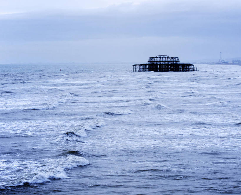 无人,码头,横图,室外,白天,海洋,风,多云,英国,水平线,天气,波浪,摄影,宁静,英吉利海峡,彩图