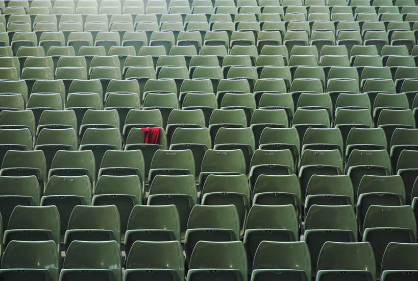 无人,横图,室内,白天,重复,椅子,澳大利亚,一排,许多,丰富,整齐,看台,很多,座位,排列,衣服,红色,绿色,摄影,队列,墨尔本,会堂,全画面,全框架,全帧,全画幅