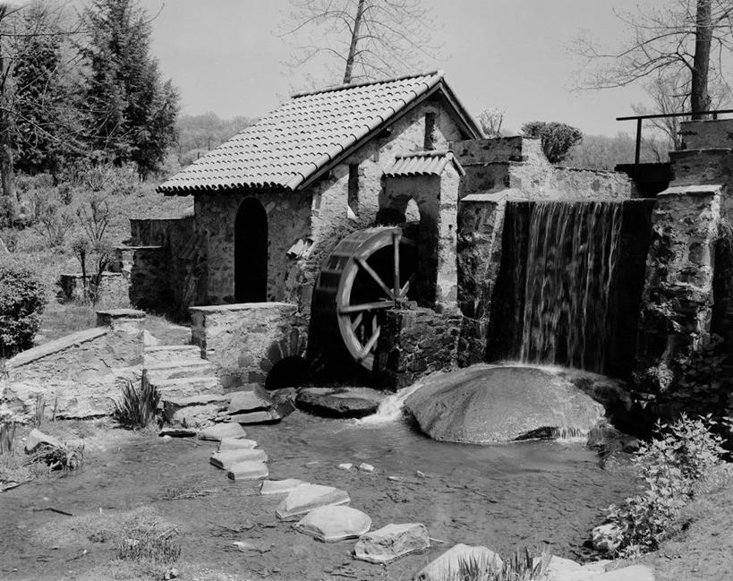 无人,横图,黑白,室外,白天,美景,建筑,日光,美国,小的,景观,自然,景色,摄影,宁静,自然风光,宾夕法尼亚,磨坊,彩图