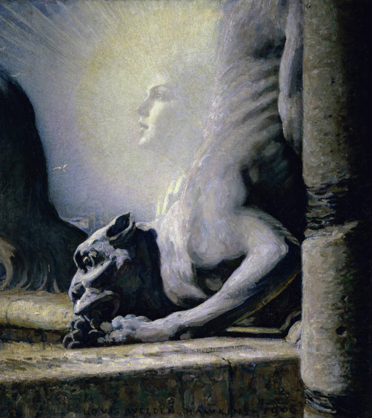 无人,竖图,插画,室外,夜晚,绘画,数码,科技,油画,雕塑,阴影,神话,艺术,网络,雕像,高光,几何,计算机图形,古典,合成,图画,文化,画,工艺品,品味,虚构,幻想,美术,电脑合成图,数码合成图,高雅,合成图,文学,漫画,写实,具体,具象,美学,斯芬克斯,彩图,嵌合体,超现实主义,流派,艺术流派