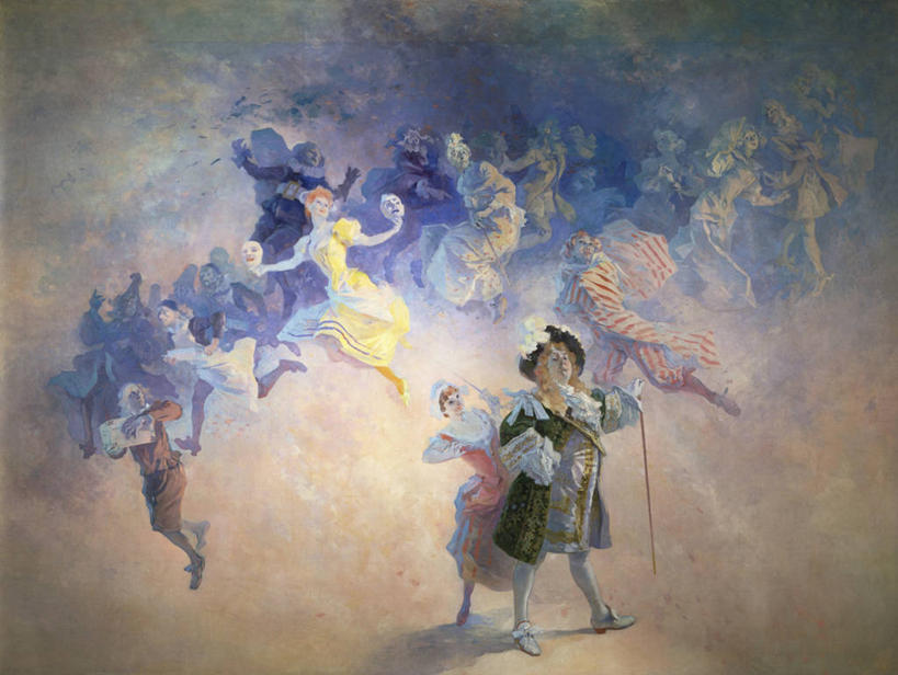 成年人,人群,站,横图,俯视,插画,绘画,数码,科技,表演,阴影,黑色背景,艺术,网络,云,许多人,高光,几何,计算机图形,古典,合成,图画,文化,画,扮演,工艺品,品味,一群人,手杖,美术,电脑合成图,数码合成图,演出,高雅,合成图,漫画,演出服,写实,具体,具象,美学,男人,女人,拥抱,彩图,高角度拍摄,喜剧演员