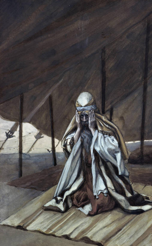 成年人,胡须,一个人,竖图,插画,室内,白天,绘画,数码,科技,纺织品,仅一个男性,阴影,艺术,装饰,网络,毛毯,毯子,帐篷,高光,几何,计算机图形,古典,听,合成,图画,托腮,历史,文化,画,纺织,工艺品,垫子,品味,向上看,思考,温暖,人体,宗教,华丽,修饰,美术,点缀,电脑合成图,数码合成图,高雅,基督教,合成图,漫画,写实,具体,具象,美学,衬托,美观,雅致,雅观,旧约,灵性,美术工艺,胡子,络腮胡,跪着,彩图,传统服装,神