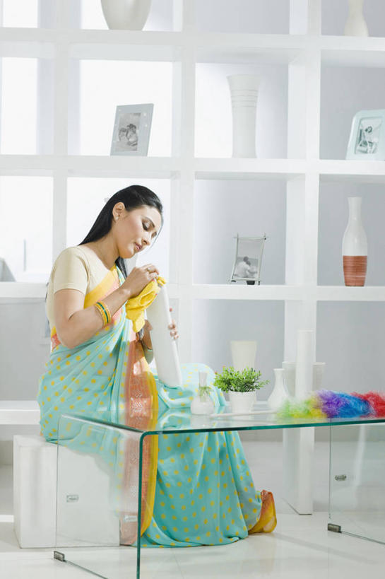 成年人,头发,一个人,家庭,坐,竖图,室内,白天,侧面,家务,家具,花瓶,相框,印度,仅一个年轻女性,仅一个女性,仅一个人,首都,茶几,拿着,抹布,现代,架子,黑色,职业,温暖,温馨,一家人,摄影,打扫,和睦,卫生,专心,掸子,印度文化,纱丽,新德里,年轻女性,女人,女性,印度人,年轻人,长发,清洗,彩图,传统服装,融洽,传统文化,美人,家务劳动