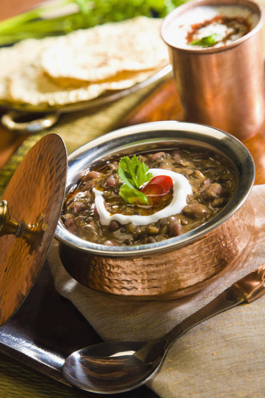 无人,竖图,俯视,室内,特写,印度,盖子,首都,锅,饮食,餐巾,汤匙,摄影,创造力,酸奶油,膳食,清新,健康食物,印度文化,新德里,彩图,高角度拍摄,装饰菜