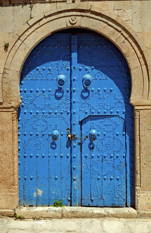 无人,竖图,门,非洲,突尼斯,拱门,门口,首都,北,蓝色,摄影,挂锁,北非,阿非利加洲,突尼斯共和国,突尼斯市,彩图,旅行,突尼斯省