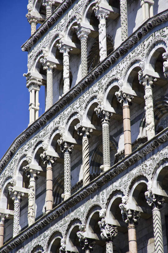 无人,教堂,竖图,室外,建筑,意大利,欧洲,装饰,柱子,拱门,塔,摄影,宗教,卢卡,彩图,旅行