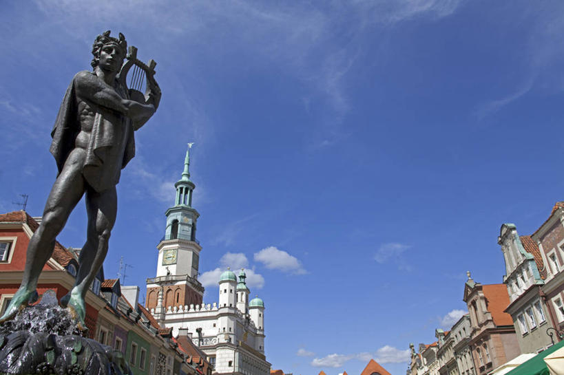 无人,横图,旅游,建筑,欧洲,波兰,雕像,文艺复兴,历史,地标建筑,摄影,巴洛克风格,波兹南,彩图,旅行