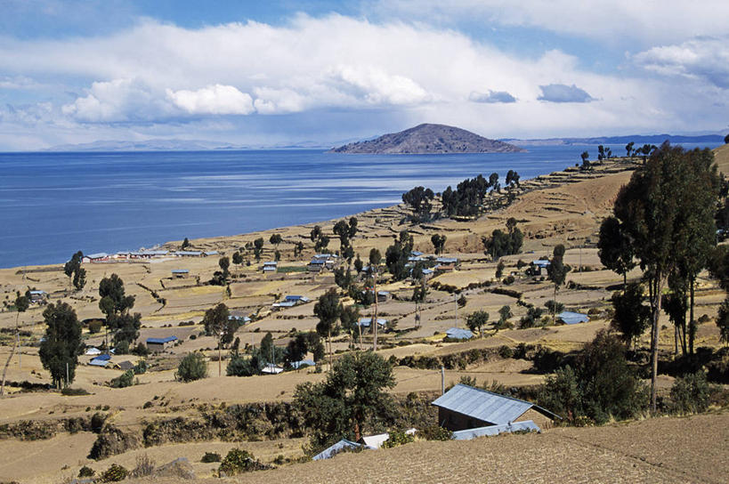 无人,农场,横图,室外,农业,梯田,湖,山,山脉,秘鲁,房屋,岛,海岸线,社区,南美,摄影,的的喀喀湖,农舍,海滩,彩图