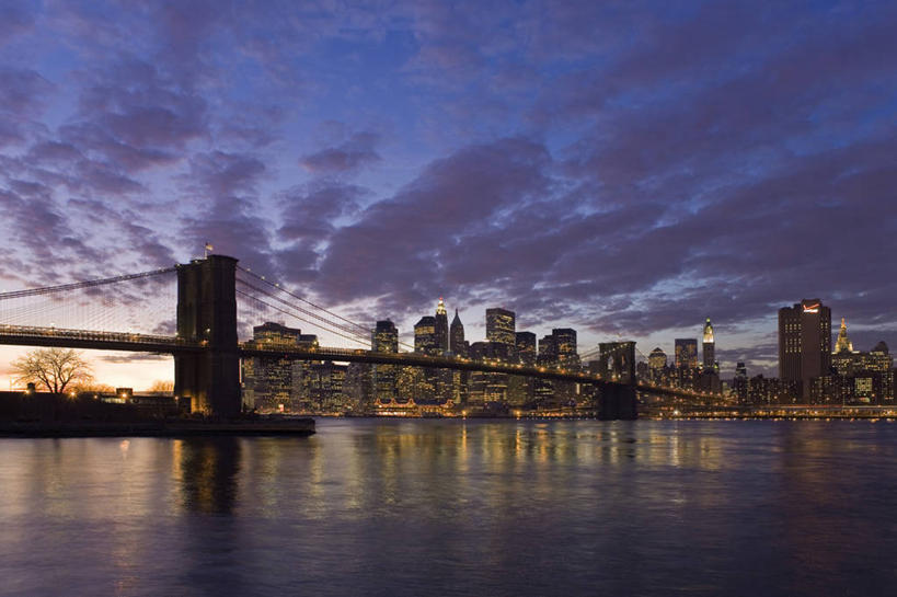 无人,横图,室外,天际线,城市,纽约,美国,曼哈顿,摄影,吊桥,北美,市区,布鲁克林桥,美国人,彩图