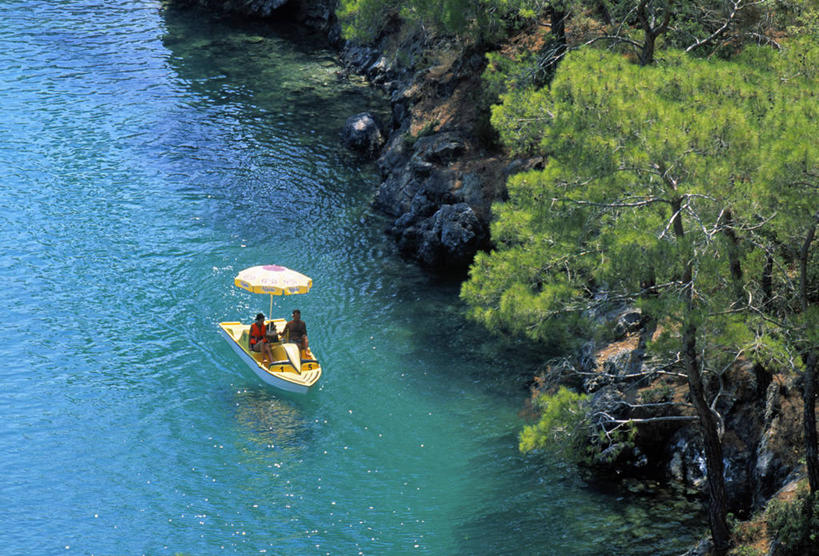 横图,室外,欧洲,土耳其,亚洲,摄影,地中海,脚踏船,海滩,彩图,旅行