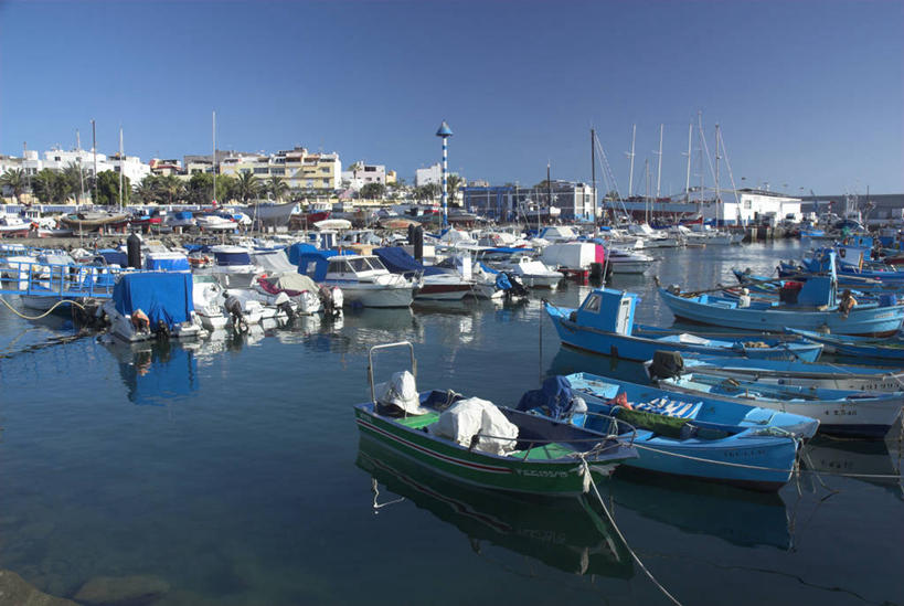 无人,横图,西班牙,欧洲,渔船,大西洋,摄影,西欧,南欧,加那利群岛,伊比利亚半岛,游艇码头,大西洋群岛,大加纳利,彩图,海港