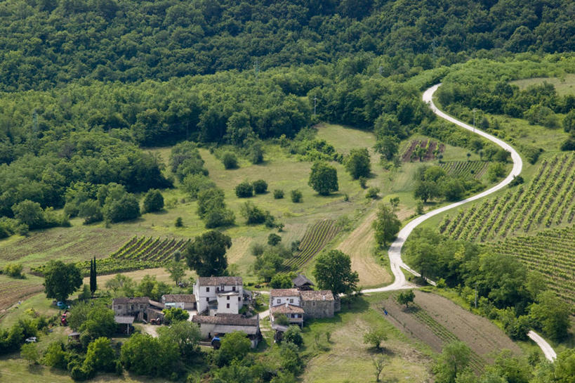 无人,农场,横图,俯视,室外,农业,美景,欧洲,克罗地亚,房屋,景观,葡萄园,自然,景色,摄影,蜿蜒,地中海文化,自然风光,巴尔干,东欧,农舍,伊斯特利亚,彩图,高角度拍摄,莫托文