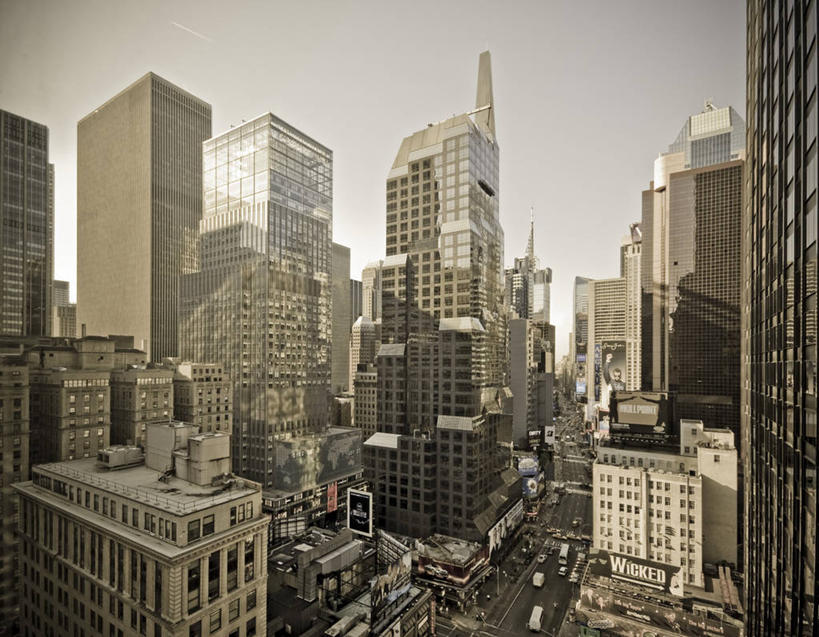 无人,横图,俯视,城市,纽约,美国,曼哈顿,摄影,北美,百老汇,曼哈顿时代广场,美国人,彩图,高角度拍摄