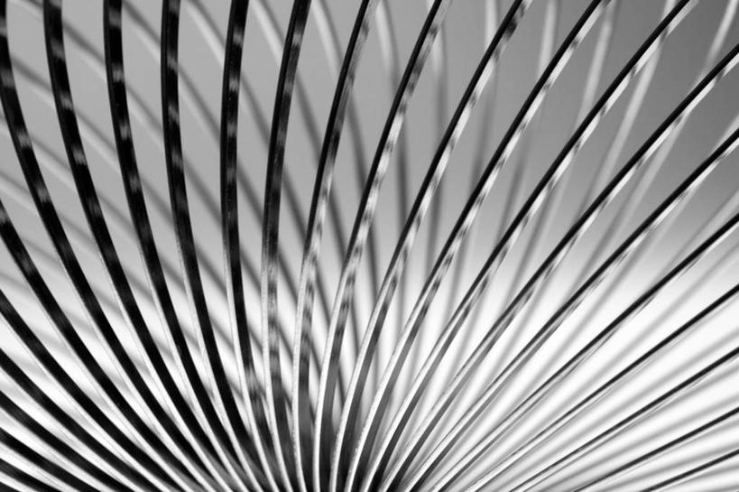 无人,横图,黑白,特写,背景,抽象,重复,英国,金属,弹簧,一个,摄影,单个,金属圈,弹性,螺线,式样,想法,全画面,全框架,全帧,全画幅