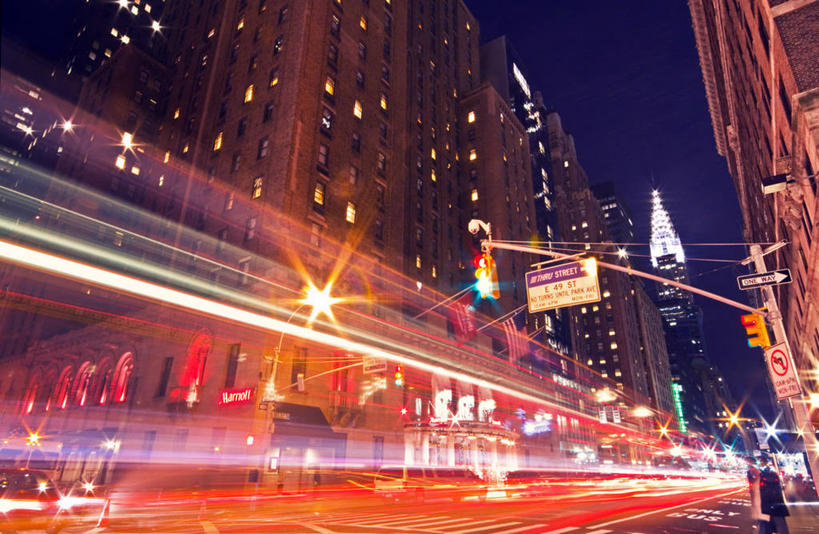 无人,横图,室外,夜晚,长时间曝光,度假,美景,城市风光,城市,道路,建筑,街道,路,路灯,公路,纽约,美国,景观,十字路口,交通,娱乐,享受,休闲,景色,放松,运输,摄影,迅速,照亮,马路,彩图