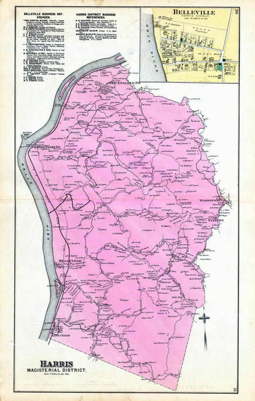 无人,竖图,地图,城镇,历史,古董,西弗吉尼亚,彩图