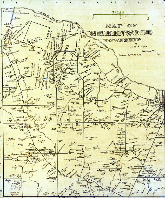 无人,竖图,地图,历史,古董,宾夕法尼亚,彩图