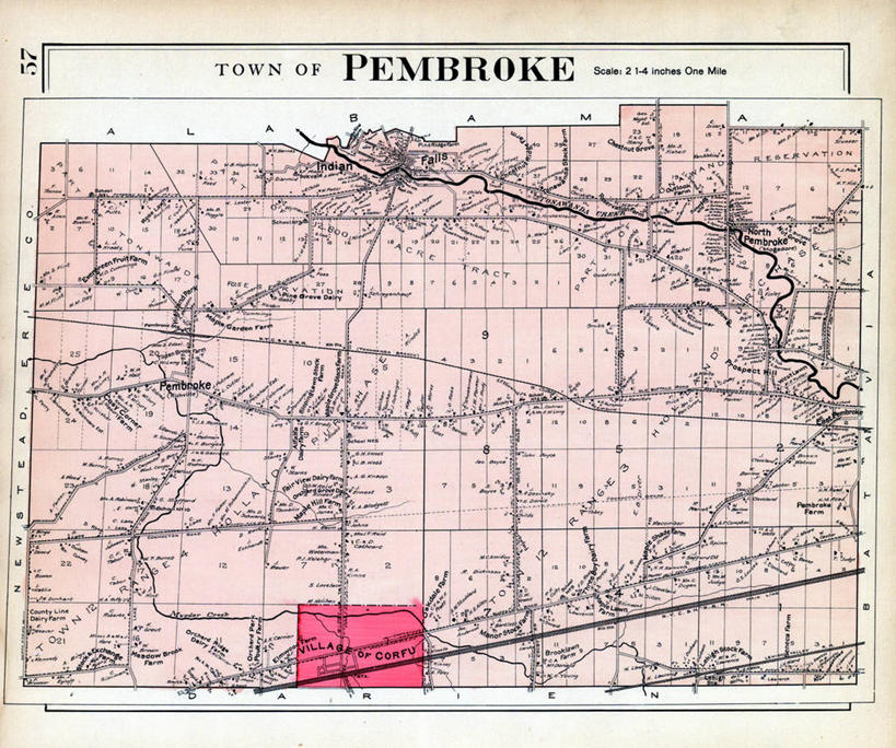 无人,横图,地图,历史,古董,纽约州,彭布罗克郡,彩图