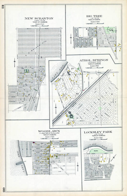 无人,竖图,地图,城镇,汉堡,历史,古董,纽约州,彩图