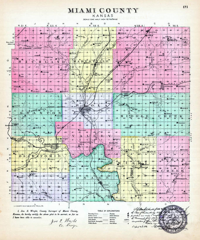 无人,竖图,地图,历史,古董,堪萨斯,彩图