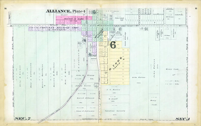 无人,横图,地图,历史,古董,俄亥俄州,彩图,地图学,联合镇