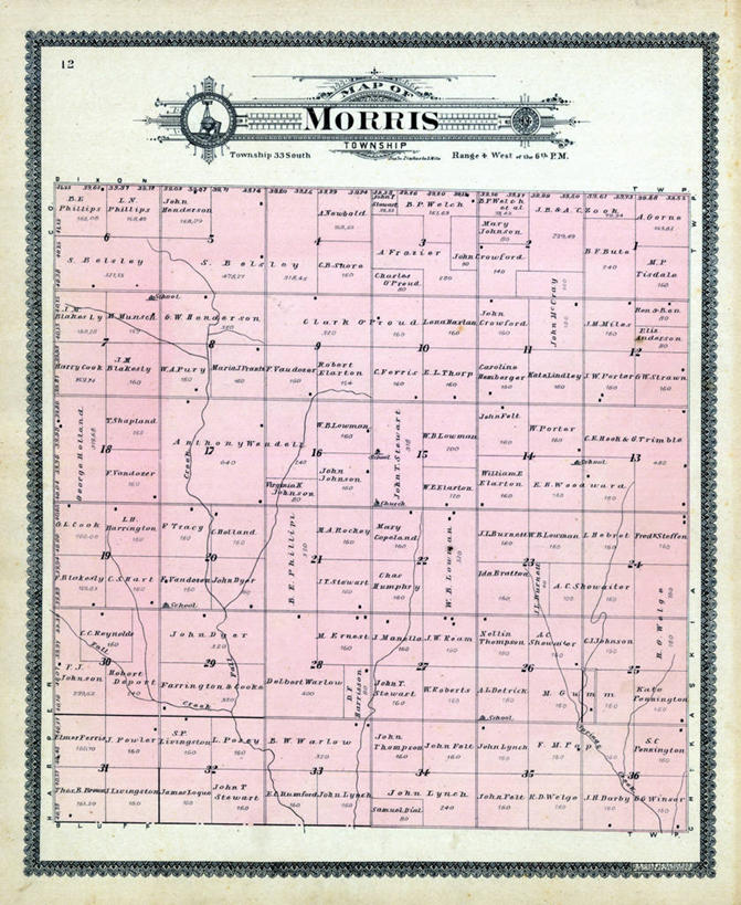 无人,竖图,地图,历史,古董,堪萨斯,莫里斯,彩图,地图学