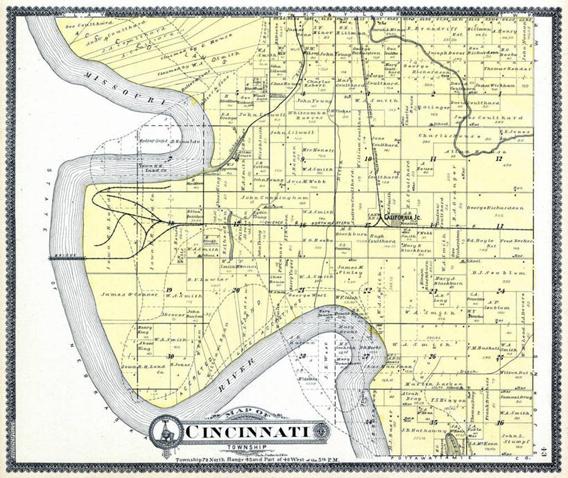 无人,横图,地图,历史,古董,辛辛那提,彩图,地图学,爱荷华