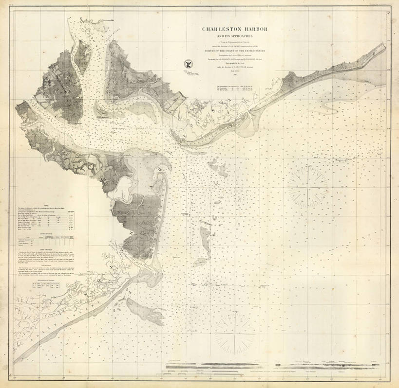无人,横图,地图,美国,图表,历史,古董,北美,北美洲,美洲,南卡罗来纳州,北亚美利加洲,亚美利加洲,南卡罗来纳,扇榈之州,矮棕榈之州,彩图,美利坚合众国,地图学