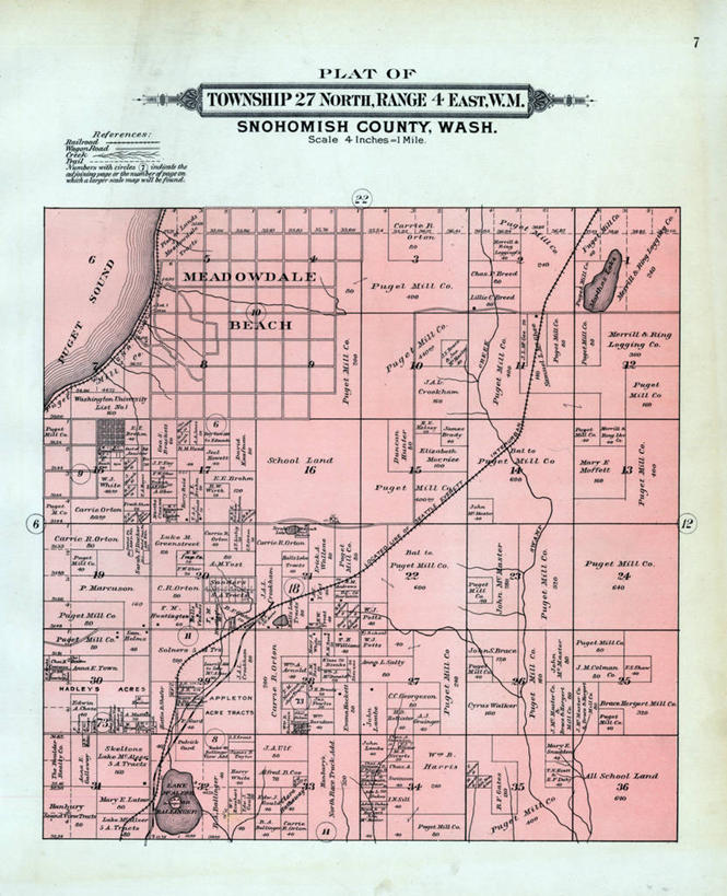 无人,竖图,地图,历史,古董,华盛顿州,普吉特海湾,彩图,地图学