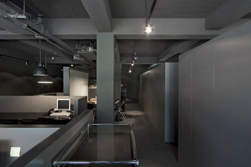 无人,办公室,横图,室内,留白,建筑,台湾,亚洲,光,现代,黑色,灰色,隔断,建造,台北