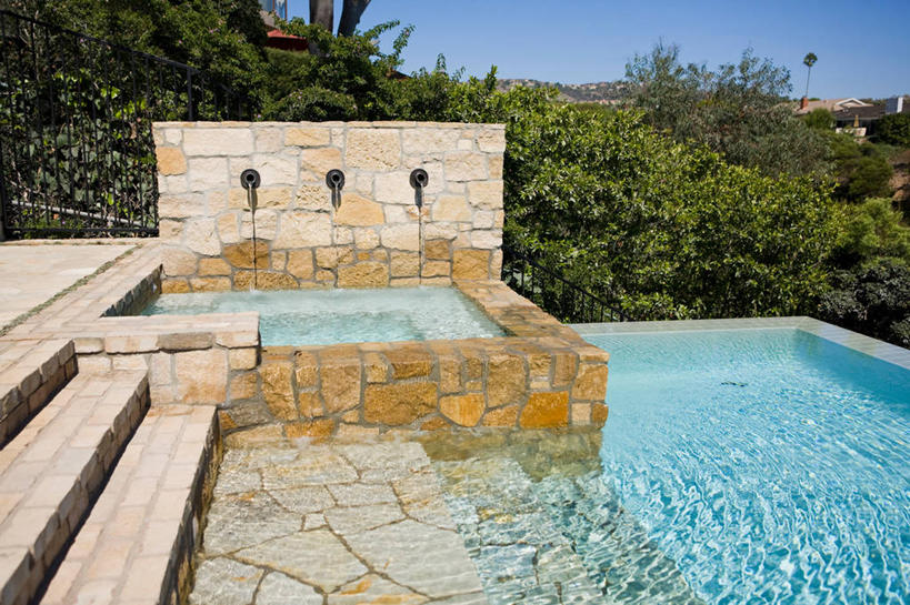 无人,游泳池,横图,室外,白天,水,建筑,日光,美国,球袋,漩涡,建造,北美,加利福尼亚