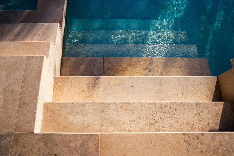 无人,游泳池,横图,室外,白天,建筑,日光,美国,球袋,漩涡,台阶,建造,北美,加利福尼亚,华贵