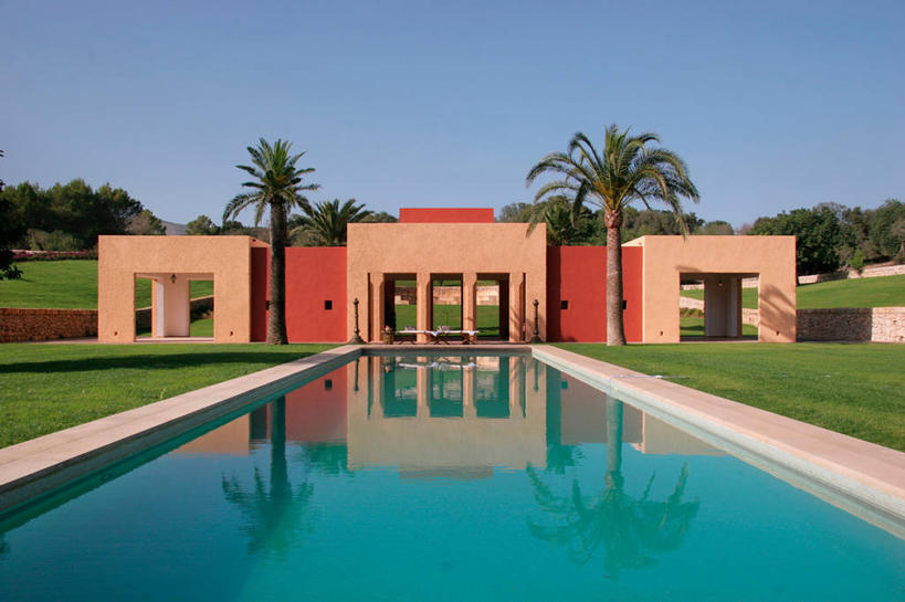 无人,游泳池,露台,横图,室外,白天,水,阳台,日光,西班牙,欧洲,球袋,院子,娱乐,现代,会所,俱乐部,露天阳台,当代,社交