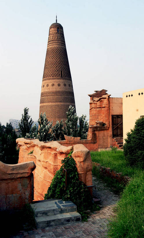 无人,横图,室外,白天,正面,旅游,度假,草地,草坪,名胜古迹,植物,标志建筑,地标,建筑,北京,中国,亚洲,阴影,遗迹,光线,影子,尖顶,首都,古迹,文物,娱乐,建设,古建筑,草,树,树木,绿色,阳光,自然,享受,休闲,旅游胜地,放松,生长,成长,古文明,东亚,中华人民共和国,北京市,京,北平,华北地区,民族建筑,北京中华民族园,额敏塔,苏公塔,新疆苏公塔,中华民族园,彩图,bjzqp1